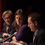 Dr. Daniel Ford, Rebecca Skloot and Dr. Jeremy Sugarman during panel discussion