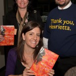Rebecca Skloot and Johns Hopkins staff member Gerry  Stacy and guest
