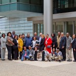 Members of the Lacks family, Dr. and Mrs. Pattillo, clergy members