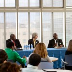 Revs. Melvin Dupree, Susan Roy and Alfred Chandler during breakout session