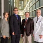 David Ewing Duncan with Drs Nancy Kass, Daniel Ford and Paul Rothman