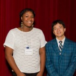 Damisha Hazelton, Henrietta Lacks Dunbar Scholarship recipient and Dr. Daniel Teraguchi