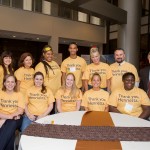 Staff volunteers