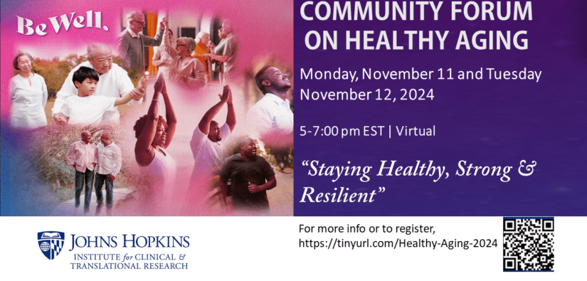 Community Forum on Healthy Aging 2024