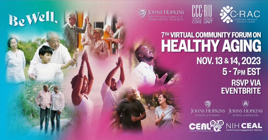 ICTR Healthy Aging Forum Postcard Nov 2023 