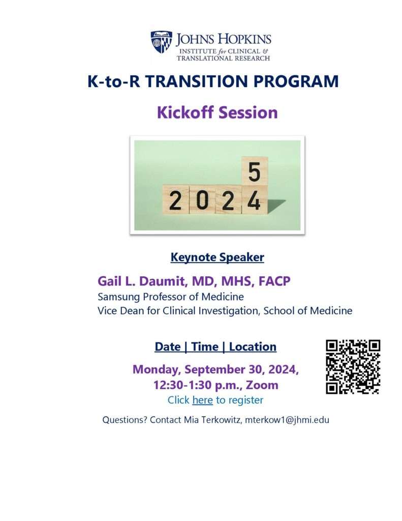 K-to-R Transition Program Seminar