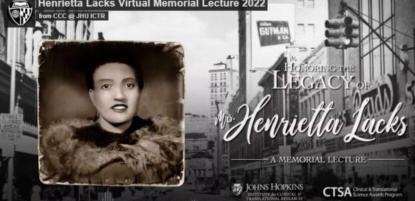 2022 Henrietta Lacks Memorial Lecture