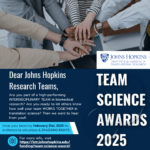 ICTR Team Science Award Flyer