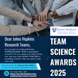 ICTR Team Science Award Flyer