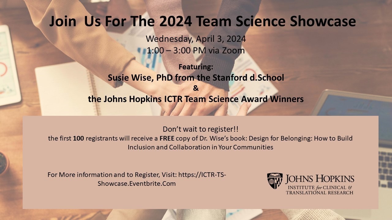ICTR Team Science Showcase April 3
